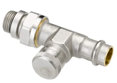 Danfoss RLV Radiator Lockshield Valve DN 15, Straight, Kvs 2.5
