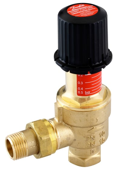 Danfoss AVDO Self-Acting Constant-Flow (Automatic Bypass) Valve DN 15, Angle, Threaded (003L6003)