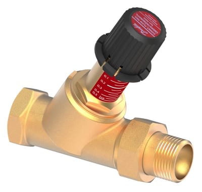 Danfoss AVDO Self-Acting Constant-Flow (Automatic Bypass) Valve DN 25, Straight, Threaded (003L6028)