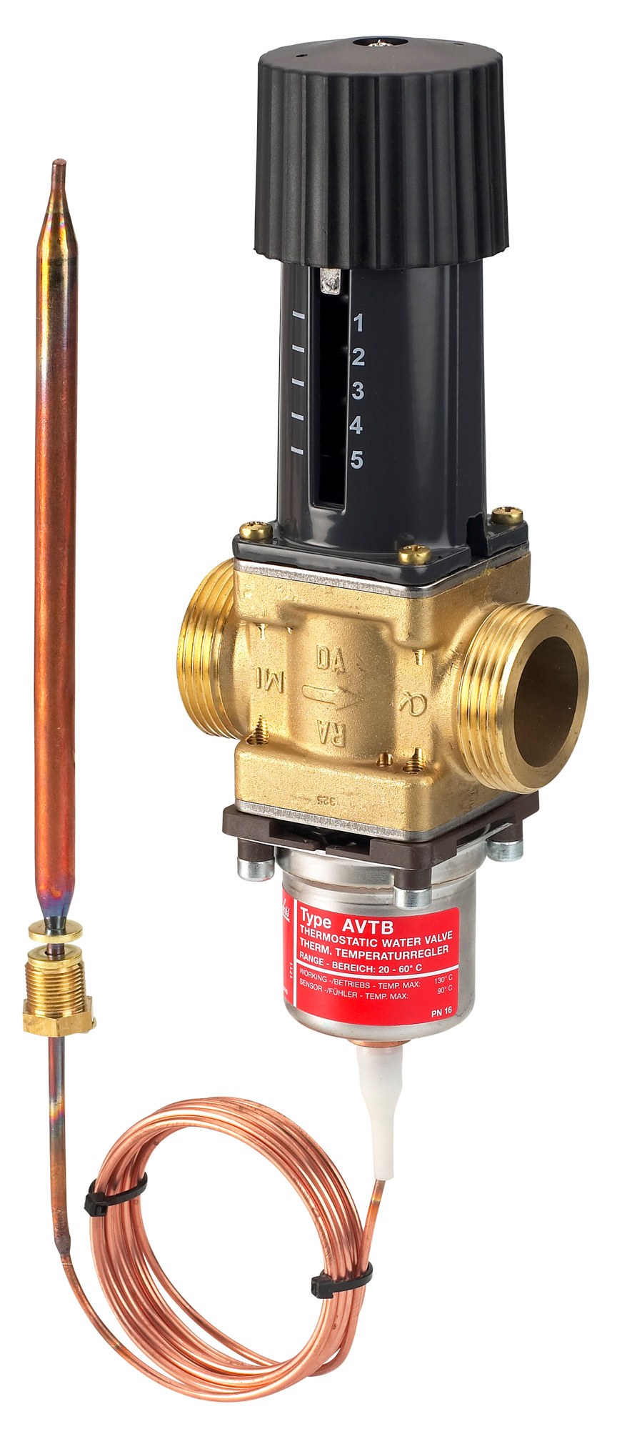 Danfoss AVTB Self-Acting Temperature Controller DN 25 30–65 °C Rp 1