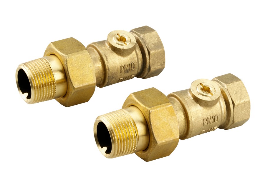 Danfoss Fittings with shut-off ball valve DN 20 — hot-water balancing accessory (003Z1028)