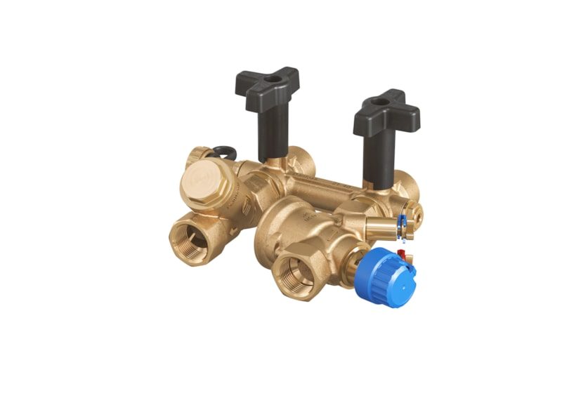 Danfoss AB-QM 4.0 Flexo DN 15 standard-flow pressure-independent balancing & control valve, with strainer, right-hand, with test plugs (003Z1721)