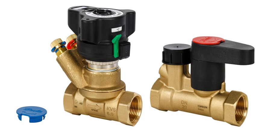 Danfoss LENO MSV-BD + MSV-S DN 40 manual balancing valve set, internal thread (003Z4055)