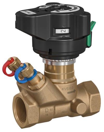Danfoss LENO MSV-D static balancing valve, DN 32, PN 20, kVS 18 m³/h, G 1¼" internal thread