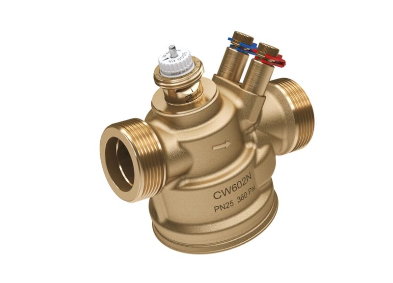 Danfoss AB-QM 4.0 DN 25 HF (high flow) pressure-independent balancing & control valve, with test plugs, external thread (003Z8206)