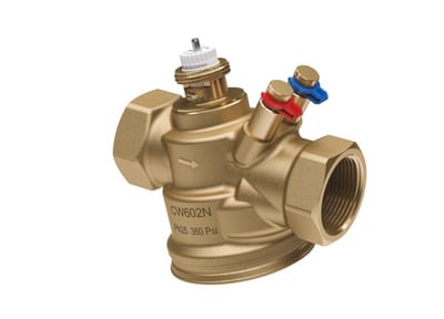 Danfoss AB-QM 4.0 DN 25 HF (high flow) pressure-independent balancing & control valve, with test plugs, internal thread (Rp)
