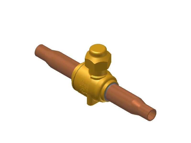 Danfoss GBC 10S Shut-off Ball Valve 3/8 in Solder ODF 009G7021