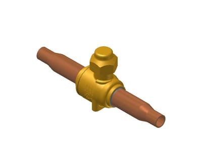 Danfoss GBC 10S Shut-off Ball Valve 3/8 in Solder ODF 009G7021