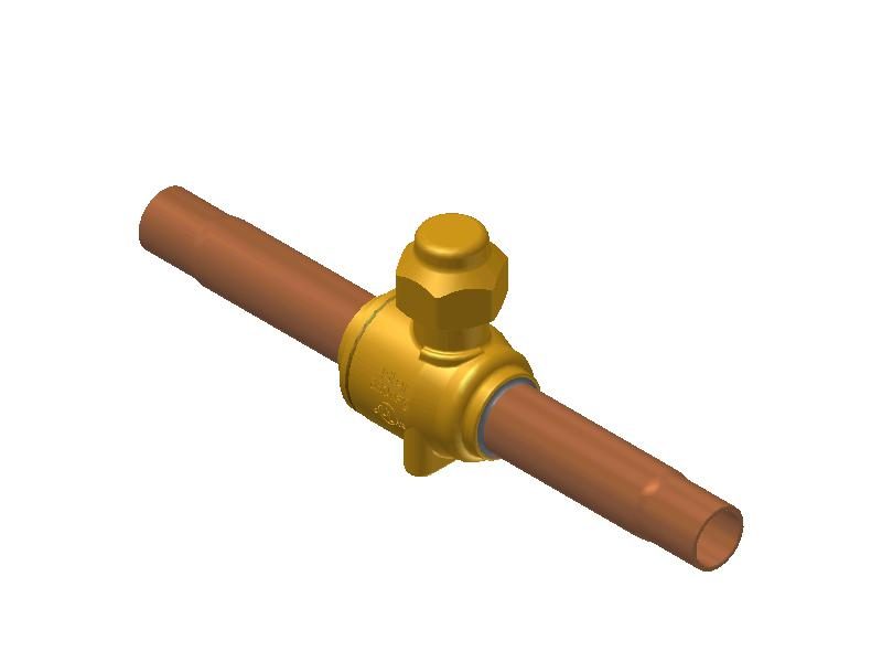 Danfoss GBC 12S Shut-off Ball Valve 1/2 in Solder ODF 009G7022