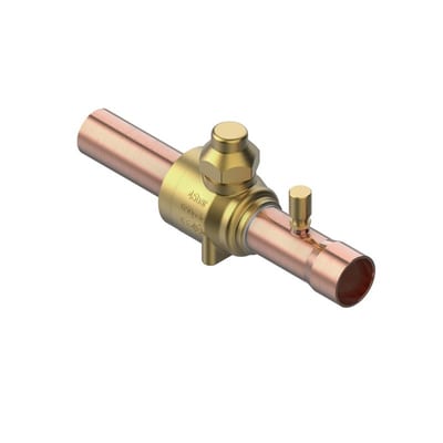 Danfoss GBC 28S Shut-off Ball Valve 1 1/8 in Solder ODF/ODM with Access Port