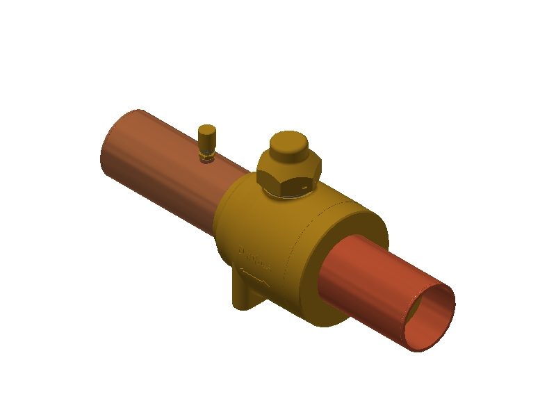 Danfoss GBC 54S Shut-off Ball Valve 54 mm (2 1/8 in) Solder ODM/ODM