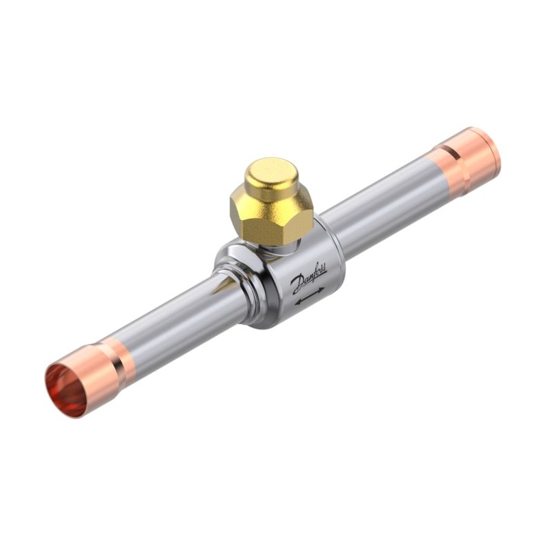 Danfoss GBC 16L Shut-off Ball Valve inlet ODM, outlet ODF 5/8 in (16 mm) Solder