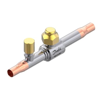 Danfoss GBC 10L Shut-off Ball Valve with Access Port 3/8 in Solder ODF