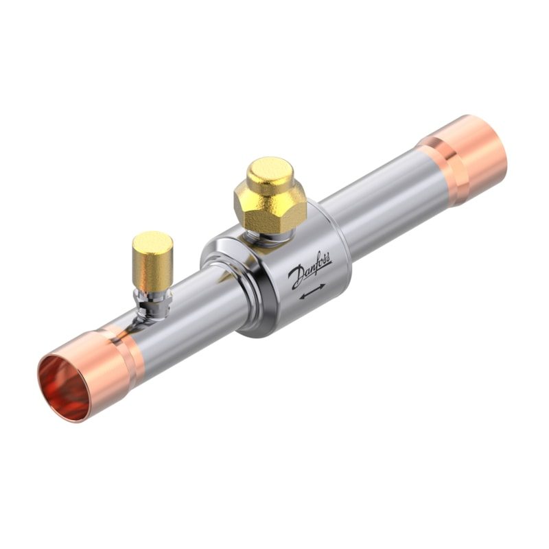 Danfoss GBC 22L Shut-off Ball Valve with Access Port 7/8 in (22 mm) Solder ODF