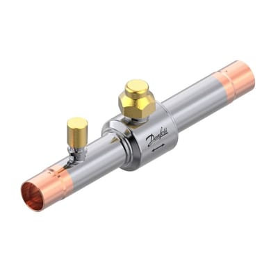 Danfoss GBC 18L Shut-off Ball Valve with Access Port 18 mm Solder ODF
