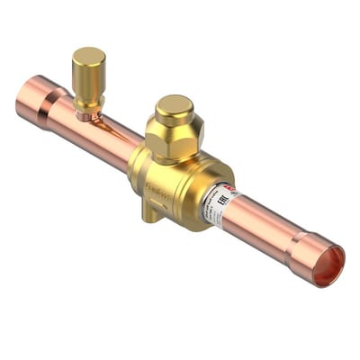 Danfoss GBC 16S E Shut-off Ball Valve 5/8 in (16 mm) Solder ODF with Access Port