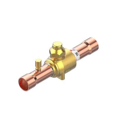 Danfoss GBC 28S E Shut-off Ball Valve 1 1/8 in Solder ODF with Access Port