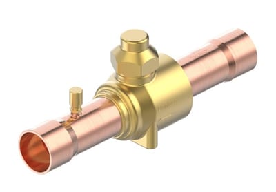 Danfoss GBC 42S E Shut-off Ball Valve 1 5/8 in Solder ODF with access port