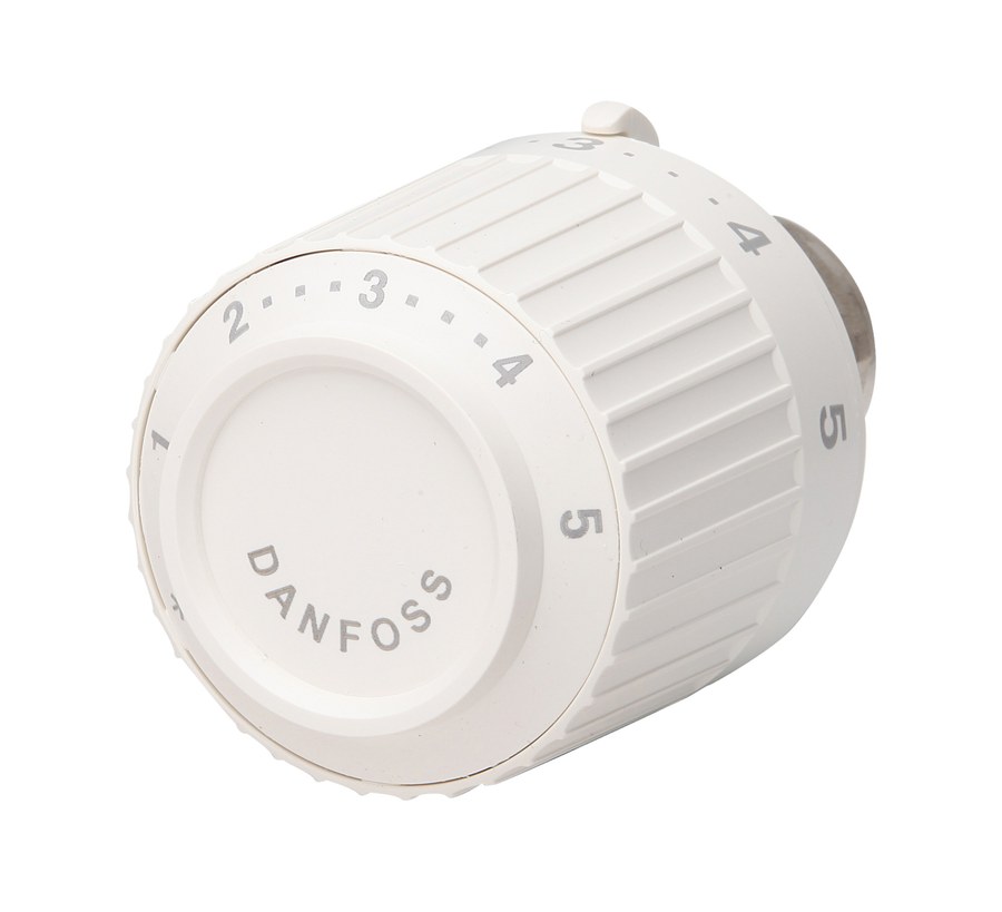 Danfoss MMA (M28) thermostatic radiator sensor (operator head), liquid-charged, built-in sensor, 8–28 °C setting range, for M28 MMA valves (013G2761)