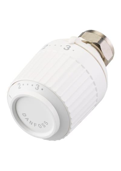 Danfoss TA (M28) thermostatic radiator sensor (operator head), liquid-charged, built-in sensor, 8–21 °C setting range, for M28 TA valves