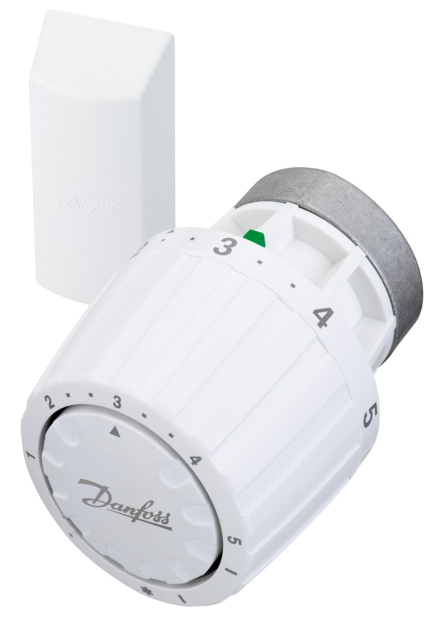 Danfoss RA/V thermostatic radiator sensor (operator head), gas-charged, remote sensor, 5–26 °C setting range, for RAV valves (013G2962)