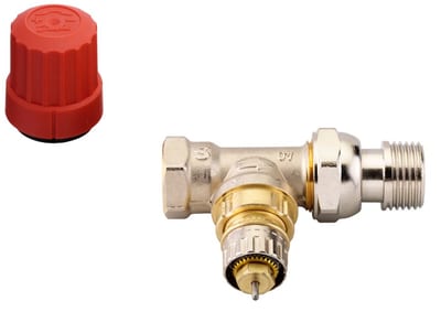 Danfoss RA-N radiator valve, normal flow with presetting, straight, 10/15, dimension standard S