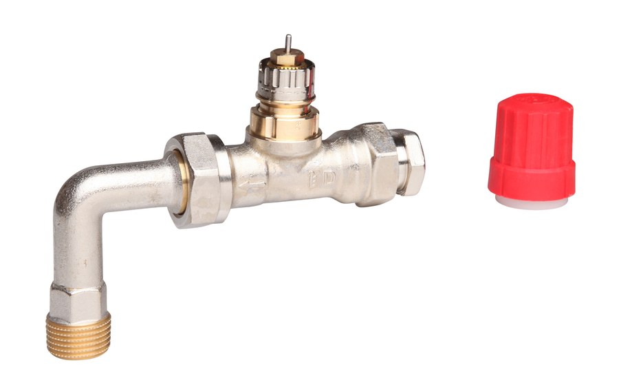 Danfoss RA-K/KW two-pipe manifold valve body, straight (013G3363)