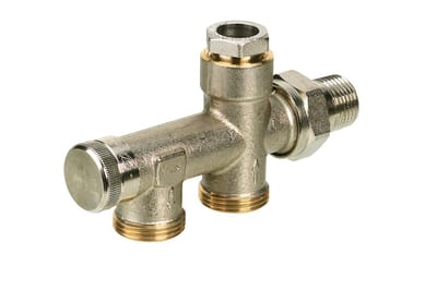 Danfoss RA-K two-pipe manifold coupling, floor connection