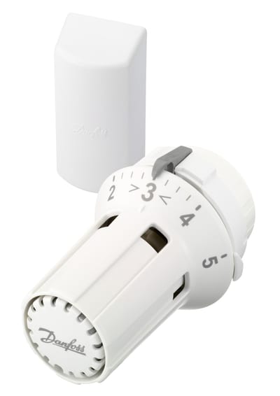 Danfoss RAW thermostatic radiator sensor — liquid-charged, remote sensor, 8–28 °C, RA connection