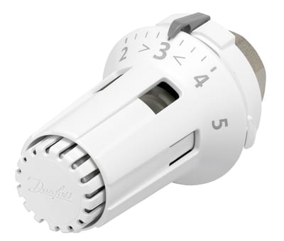 Danfoss RAW-K thermostatic radiator sensor — liquid-charged, built-in sensor, 8–28 °C, M30X1.5 connection