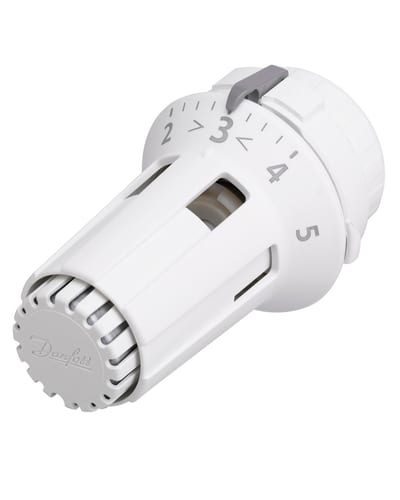 Danfoss RAW thermostatic radiator sensor — liquid-charged, built-in sensor, 8–28 °C, RA connection
