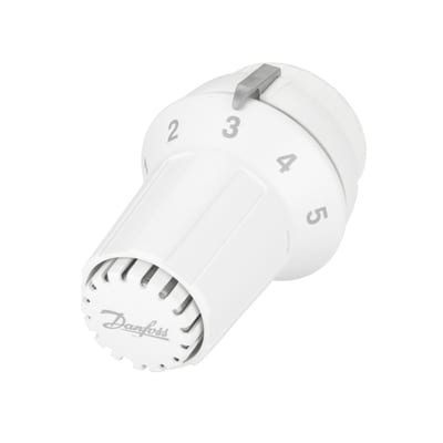 Danfoss RAS-C thermostatic radiator sensor — liquid-charged, built-in sensor, 8–28 °C, RA connection (013G5016)