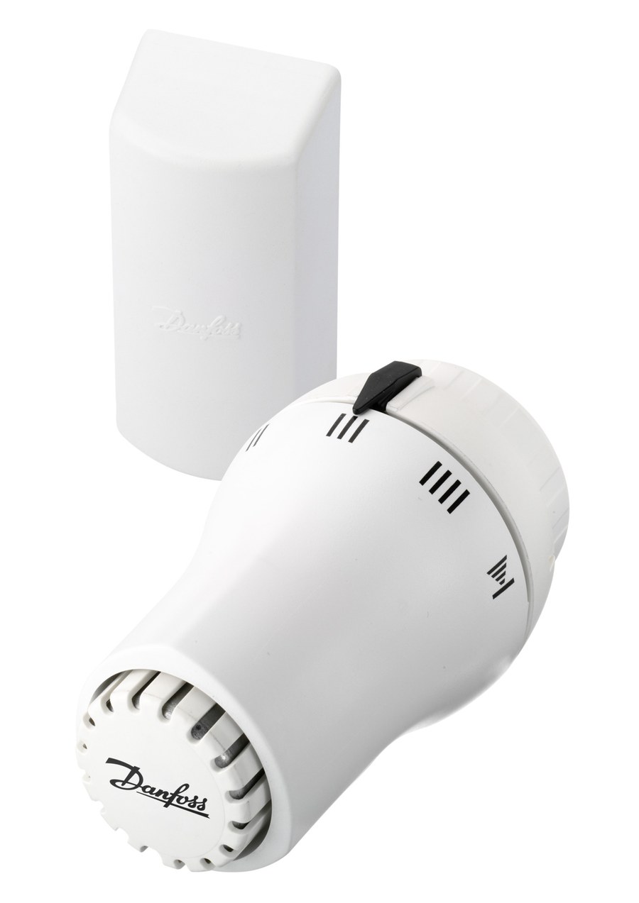 Danfoss RAS-D thermostatic radiator sensor — liquid-charged, remote sensor, 8–28 °C, RA connection (013G5022)
