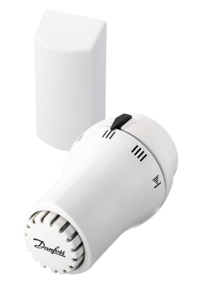 Danfoss RAS-D thermostatic radiator sensor — liquid-charged, remote sensor, 8–28 °C, RA connection
