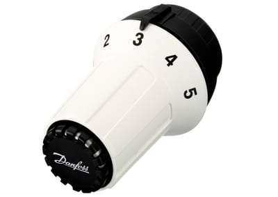 Danfoss RAS-C thermostatic radiator sensor — liquid-charged, built-in sensor, 8–28 °C, RA connection (013G5023)
