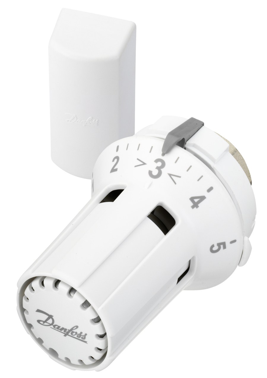 Danfoss RAW-K thermostatic radiator sensor — liquid-charged, remote sensor, 8–28 °C, M30X1.5 connection (013G5032)