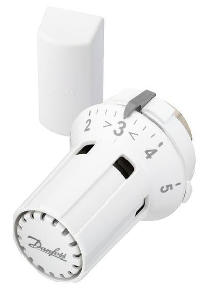 Danfoss RAW-K thermostatic radiator sensor — liquid-charged, remote sensor, 8–28 °C, M30X1.5 connection