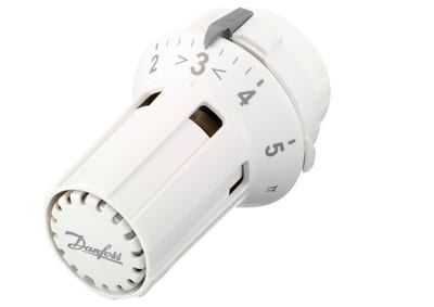 Danfoss RAW thermostatic radiator sensor — liquid-charged, built-in sensor, 16–28 °C, RA connection