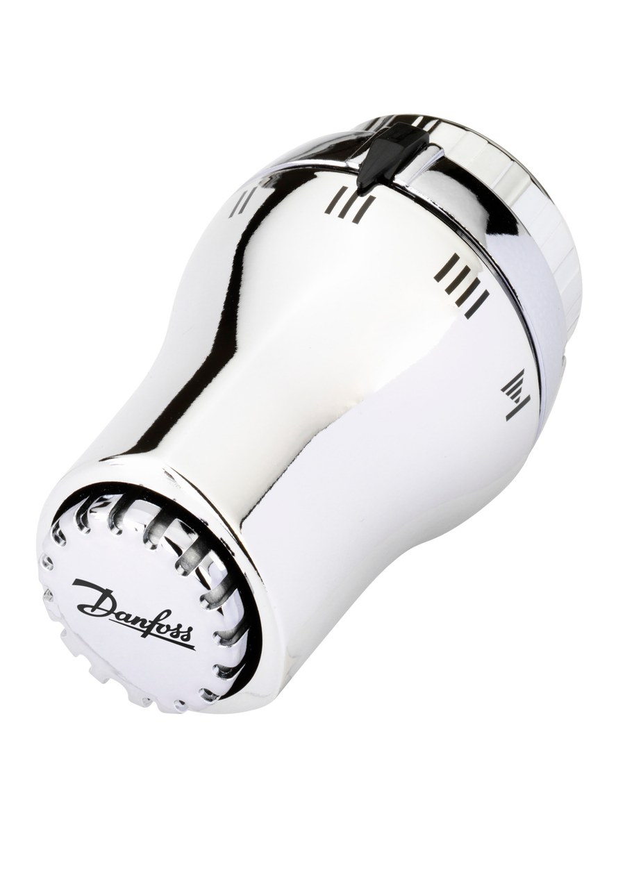 Danfoss RAS-D thermostatic radiator sensor — liquid-charged, built-in sensor, 8–28 °C, RA connection (013G5128)