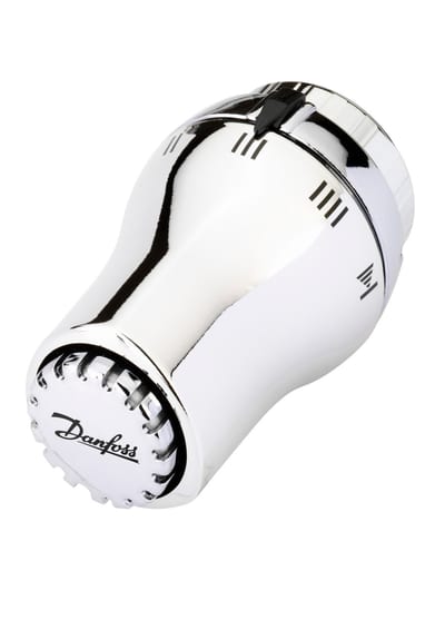 Danfoss RAS-D thermostatic radiator sensor — liquid-charged, built-in sensor, 8–28 °C, RA connection