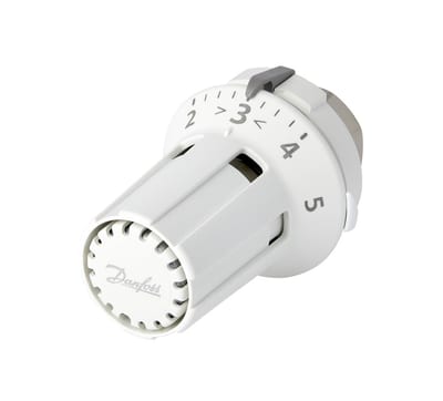 Danfoss RAW-K thermostatic radiator sensor — liquid-charged, built-in sensor, 16–28 °C, M30X1.5 connection