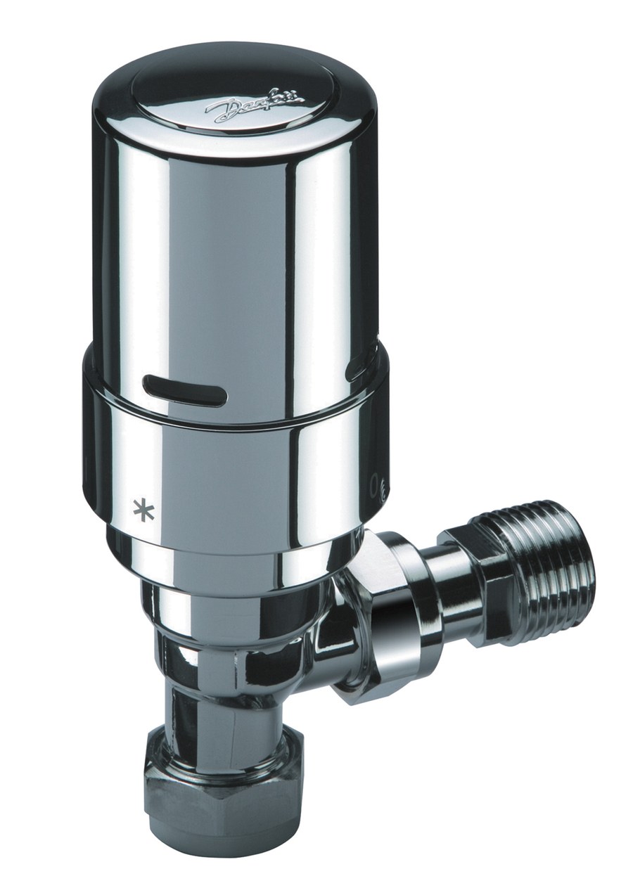 Danfoss RAS-D2 TRV Pack radiator valve set (TRV set) — Angle 10/15 mm, 2-Elements, RAS-D2 sensor (013G6012)