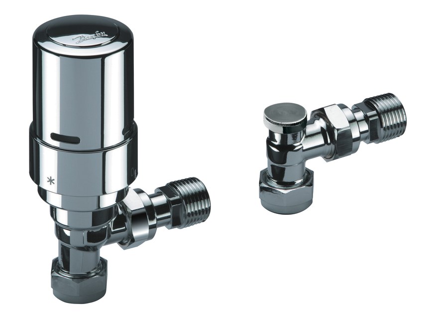 Danfoss RAS-D2 Radiator Pack radiator valve set (TRV set) — Angle 10/15 mm, 3-Elements, RAS-D2 sensor (013G6016)