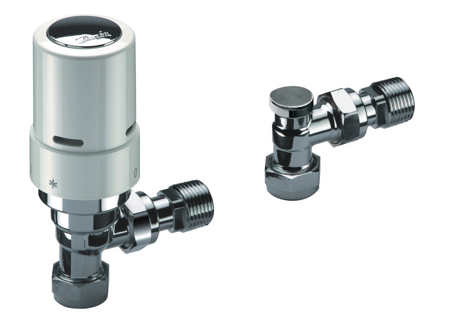 Danfoss RAS-D2 Radiator Pack radiator valve set (TRV set) — Angle 10/15 mm, 3-Elements, RAS-D2 sensor (013G6017)