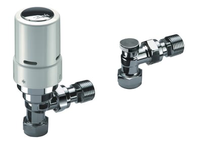 Danfoss RAS-D2 Radiator Pack radiator valve set (TRV set) — Angle 10/15 mm, 3-Elements, RAS-D2 sensor (013G6017)