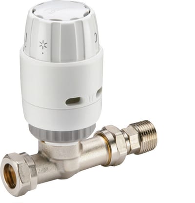 Danfoss RAS-C2 TRV Pack radiator valve set (TRV set) — Straight 10 mm, 2-Elements, RAS-C2 sensor