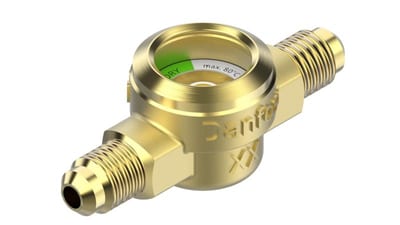 Danfoss SGP 6 N moisture-indicating sight glass, flare 1/4 in (6 mm), code
