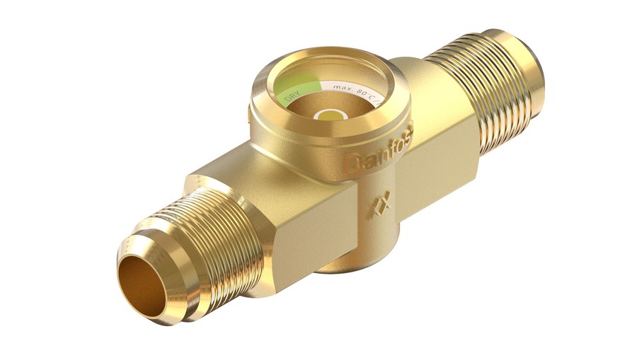 Danfoss SGP 16 N moisture-indicating sight glass, flare 5/8 in (16 mm), code