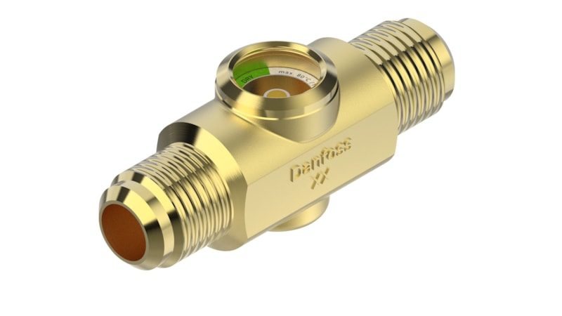 Danfoss SGP 19 N moisture-indicating sight glass, flare 3/4 in (19 mm), code
