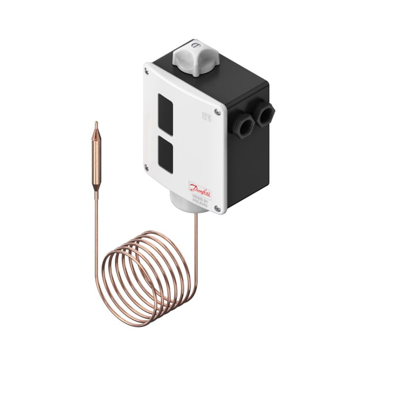 Danfoss RT13 Thermostat -30 to 0 degC SPDT Auto Reset, 2 m capillary (017-509766)